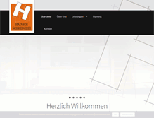 Tablet Screenshot of hainich-schreinerei.de